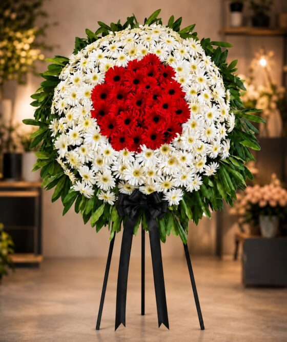 Çiçek ve Yunus Özel Çelenk 029