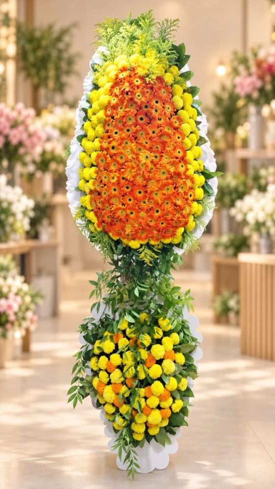 Sarı Turuncu Gerbera Tören Tasarımı